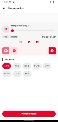 Merge Audios android App screenshot 3